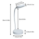 Portable LED Desk Lamp Eye Protection 3 Modes Dimming for Bedroom Bedside USB Plug in Touch College Student Book Readin Lamp