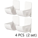 4/2pcs Kitchen Bath Wall Mount Plastic Poly Trash Waste Bag Roll Holder Dispenser Freshness Film Roll Storage Rack for Closet