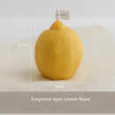 INS Decorative Fragrance Gift Lemon Candle DIY Fragrance Birthday Gift with Hand Gift Imitation Fruit Candle Scented Candles