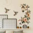 Flower Vinyl Tile Child Wall Stickers for Girl Room Decor Furniture Sticker Adhesive Wallpaper Wall Decor Bedroom Accessories