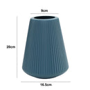 Morandi Plastic Vase Living Room Decoration Ornaments Modern Origami Plastic Vases for Flower Arrangements Home Decoration