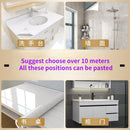 Toilet Bathroom Waterproof Stickers Self-adhesive Wallpaper Toilet Wall Covering Renovation Moisture-proof Ceramic Wall Stickers