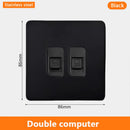 Eu Black Retro Toggle Wall Light Switch belt. Antique Switch socket with USB charging. 220V1gang2way Speed control switch