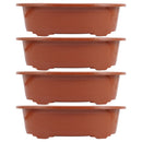 4 Pcs Flower Pots Outdoor Plants Plastic Home Bonsai Indoor Planter Flowerpots Cactus Succulent Planting Household Large