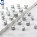 Space Aluminum Single Hole Handle Modern Wardrobe Drawer Round Knob Silver/black/gold Kitchen Cabinet Furniture Small Handle