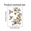 Flower Vinyl Tile Child Wall Stickers for Girl Room Decor Furniture Sticker Adhesive Wallpaper Wall Decor Bedroom Accessories