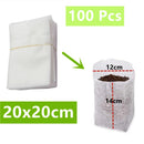 100Pcs Nursery Bags Biodegradable Non-Woven Plant Nursery Bags Fabric Seedling Pots Bags Plant Pouch Home Garden Supply