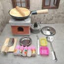 Dollhouse Mini Kitchen Furniture Toys Full Set Models for Doll House Kitchen Furniture Decorative Accessories