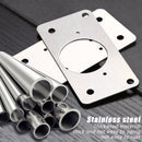 2-10Pcs Cabinet Hinge Repair Plate Kit Kitchen Cabinet Hinge Repair Plate Stainless Steel Hinge Door Hinge Mounting Fixing Plate