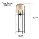Nordic Minimalist Luxurious Glass Led Floor Lamp Designer Bedroom Bedside Table Light High-end Living Room Decoration Lighting