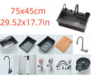 304 stainless steel kitchen sink, single sink kitchen sink, waterfall faucet, manufacturer's lowest price