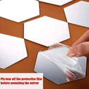Wholesale Acrylic Hexagon Mirror Wall Stickers Self Adhesive Solid Paster DIY Tile Decals Living Room Art Decoration Ornaments