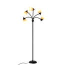Depuley 3-Light 65" Gooseneck Tree Standing Floor Lamp Modern Flexible LED Adjustable Metal White Shades for Living Room E26