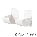 4/2pcs Kitchen Bath Wall Mount Plastic Poly Trash Waste Bag Roll Holder Dispenser Freshness Film Roll Storage Rack for Closet