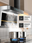 Household 7-shaped Top Side Double Range Hood Cooking Cookers and Hoods Kichen Extractor Smoke Downdraft Glb 220V