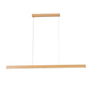Wooden Pendant Lights Hanging Lamp Modern Table LED Long Linear Light Kitchen Island Lighting for Dining Living Room Office