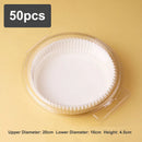 30/50/100pcs Air Fryer Disposable Paper Liner Non-Stick Mat Steamer Round Paper Baking Mats Kitchen Baking AirFryer Tools
