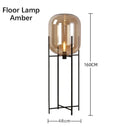 Nordic Minimalist Luxurious Glass Led Floor Lamp Designer Bedroom Bedside Table Light High-end Living Room Decoration Lighting