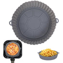 Silicone Air Fryer Pot Baking Tray Pans Fried Chicken Silicone Mold Basket Mat Airfryer Replacement Kitchen Accessories 20cm