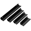 Cabinet Pulls Drawer Knobs  Black Silver Orange Gold Hidden  Handles Stainless Steel  Kitchen Cupboard Furniture Hardware