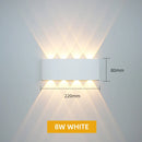 Aluminum LED Wall Lamp Waterproof IP65 Outdoor Garden Lights 8W 12W Interior Wall Light for Bedroom Living Room Stairs Lighting