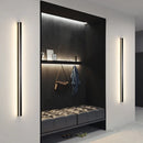 Line Extremely Long LED Wall Lamp 110V 220V 60~240CM Minimalist Sconce For Indoor TV Background Aisle Living Room Villa Lighting