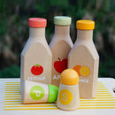 Montessori Kitchen Toys Wooden Kitchen Play House Simulation Play House Condiment Bottles Educational Toy for Children Gift