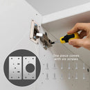 1/5pairs Cabinet Hinge Repair Plate Stainless Steel Kitchen Cabinet Hinges Door Cabinet Hinge Repair Plates Furniture Hinges