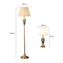 Ceramic Floor Lamp Home Decoration Sofas Stand Light European Retro Table Lamp Living Room Floor Lamp Bedroom Bedside