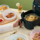 Reusable Air Fryer Silicone Tray Mold For Easy Cleaning Suitable For Round Pizza Grill Pan Mats Air Fryer Baking Accessories
