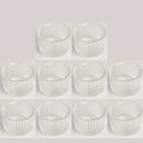 Pack of 10 Glass Small Tea Light Candle Holder for Table Decor,Home Decor,Church Housewarming Gifts Candle Holder Purple