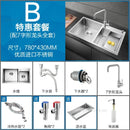 Thickened Kitchen Sinks Modern Stainless Steel Furniture Household Sink 304 Hand Double Trough Sinks Under Kitchen Sink