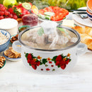 3pcs Kitchen Stockpot Delicate Enamel Cooking Pot Stock Pot Noodle Cooking Pot enamel pots small pot enamel pans for cooking