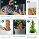 Moss Pole Plastic Plant Stand Indoor Climbing Plants Guardian Tutors Pot Moss Stick For Plants Growth Garden Support Accessories