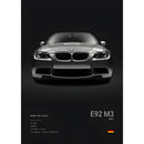 Luxury Black Classic latest sports car F80 M3 M4 M5 Z8 G80 B-BMW Cool Poster Home living room Wall Art Garage Room Decor