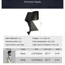 Modern Minimalist Iron Black White Origami Bedside Table Desk Lamp E27 LED Decorative Night Light Living Room Lamps Bedroom