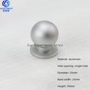 Space Aluminum Single Hole Handle Modern Wardrobe Drawer Round Knob Silver/black/gold Kitchen Cabinet Furniture Small Handle
