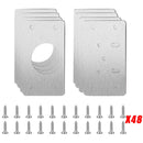 1/5pairs Cabinet Hinge Repair Plate Stainless Steel Kitchen Cabinet Hinges Door Cabinet Hinge Repair Plates Furniture Hinges