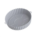 18CM Silicone Air Fryers Oven Baking Tray Fried Chicken Basket Mat AirFryer Pot Round Replacemen Grill Pan Accessories