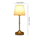 Dimmable Table Lamp Rechargeable Sleeping Light Touch Control Metal Bedside Lamp Vintage Atmosphere Light for Bedroom Study Room