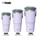 Tyeso 900ml Stainless Steel Thermos Bottle Coffee Cup Portable Insulation Cold And Hot Travel Fitness Mug Leakproof Vacuum Flask