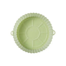 Reusable Air Fryer Silicone Tray Mold For Easy Cleaning Suitable For Round Pizza Grill Pan Mats Air Fryer Baking Accessories