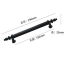Modern Light Luxury European Wardrobe Cabinet Door Handle Drawer Shoe Cabinet Furniture Hardware Circular Tube Handle