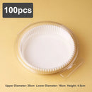 50/100pcs Air Fryer Disposable Paper Liner Non-Stick Mat Steamer Round Square Paper Baking Mats Kitchen Baking AirFryer Tools