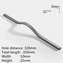 160mm-384mm Aluminum Alloy Gold Brushed Furniture Cabinet Door Handle Wardrobe Cupboard Door Drawer Handle Furniture Hardware