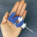 Digital Shaped Birthday Candle Cake Party Planet Universe Decoration Cake Decoration Accessories