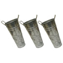 3Pcs Flower Pot Vase Flower Bucket Metal Floral Buckets Jug French Milk Galvanized Holder Country Rustic Planter Flowers Florist