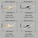 Smart Home Alexa Modern led Ceiling Lights for living room bedroom study room Matte black or Gold finished Ceiling Lamp fixtures