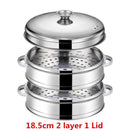 Stainless Steel Pot Drain Basket Kitchen Cooking Bamboo Steamer Cooker  Rice  Food Steaming Grid with Double Ear