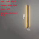 Line Extremely Long LED Wall Lamp 110V 220V 60~240CM Minimalist Sconce For Indoor TV Background Aisle Living Room Villa Lighting